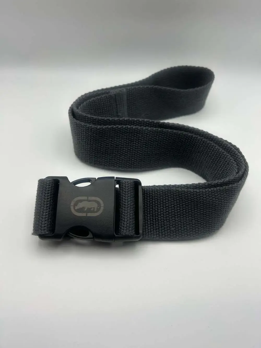 Ecko Unltd. Rhino Logo Web Belt with Plastic Side-Release Buckle
